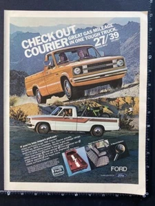 FORD COURIER PICK-UP - VINTAGE CAR ADVERT - 1981 USA 13x10" ADVERT POSTER L194 - Picture 1 of 1