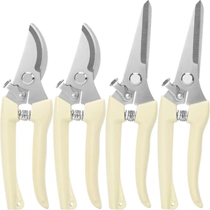 4PACK Pruning Shears, Stainless Steel Garden Shears, Sharp Handhled Gardening Sc - Picture 1 of 6