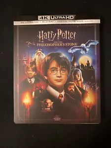 HARRY POTTER AND THE PHILOSOPHERS STONE STEELBOOK 4K UHD BLURAY UK RELEASE - Picture 1 of 6