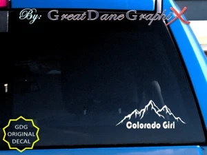 Calcomanía de vinilo estilo #3 Colorado Girl Mountains - ALTA CALIDAD - Imagen 1 de 1