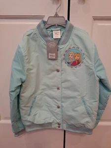 Disney Store Girls Frozen Anna And Elsa Jacket NWT Size 9-10 - Picture 1 of 4