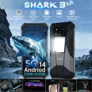 5G 8849 SHARK 3 smartphone robusto Android 14 dimensioni mobili da esterno 8300 512 GB - Foto 1 di 12
