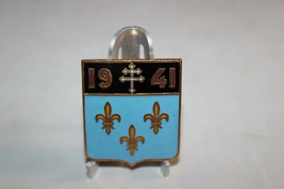 Insigne de l'escadrille de chasse Ile de France FAFL, Free French - Photo 1/2