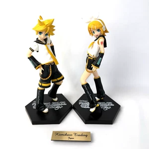 Hatsune Miku Project DIVA Arcade Premium Figure Kagamine Len & Rin Set Giappone - Foto 1 di 18