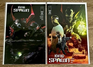 JUEGO DE 2 KING SPAWN #25 CVR-A FEDE MELE REG & CVR-B VARIANTE JAVI FERNANDEZ 2023 - Imagen 1 de 3