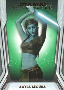 2021 Star Wars Masterwork Green #1 Aayla Secura /99