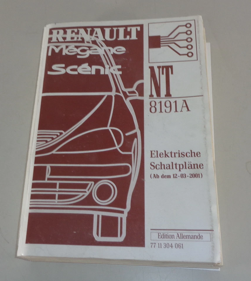 Manual de Taller Eléctrico Diagramas de Cableado Renault Megane Scenic De 3/2001 - Imagen 1 de 1
