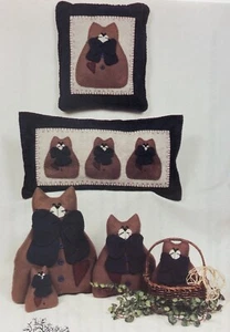 Hickory Stick & Co Pillow Sewing Pattern H-255 Once Upon A Cat (RF967) - Picture 1 of 5