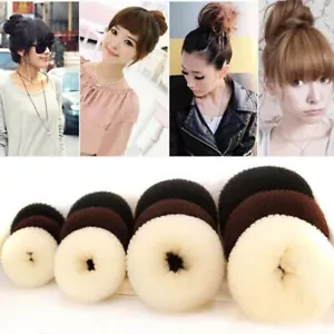 Haar Donut Dutt Maker Ring Stil Französisch Netz Chignon Ballett Tanz Socke Dutt Hochsteckfrisur - Bild 1 von 21