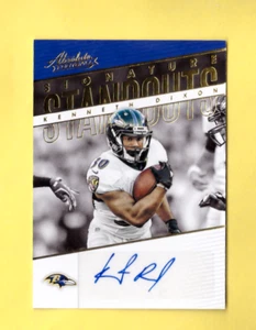 2018 Panini Absolute KENNETH DIXON Auto Signature Standouts Ravens Mint - Picture 1 of 1