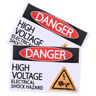  2 Sheets High Voltage Electrical Box Warning Sticker Water Proof