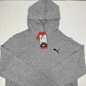 PUMA Performance Moisture Wicking Hoodie, Regular Fit, Men's Medium, Gray, NEW - Picture 1 of 6