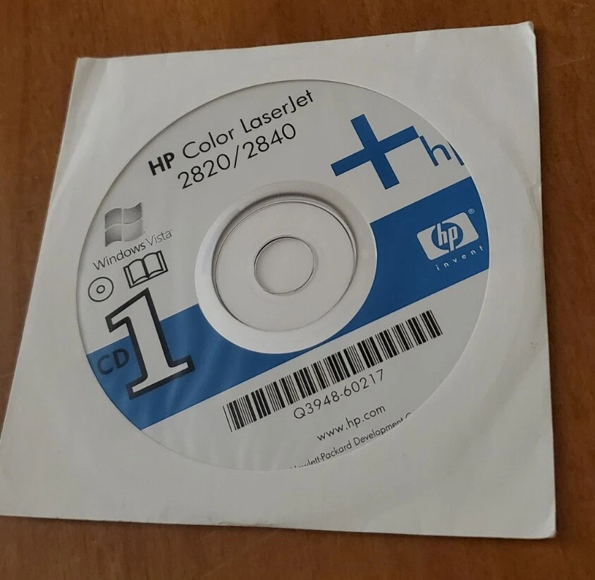 HP Color LaserJet 2820 / 2840 Software & Drivers Setup & Install Disk CD - Image 1 of 1