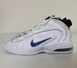 Nike Air Penny 1 Home 2022 Mens Sz 9.5 White Varsity Royal Black Foam DV0684-100 - Picture 1 of 12
