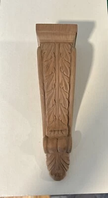 Nueva ménsula de madera de cerezo Acanthus Van restauradores de diques 8,5” H X 2,25@w X 2,5” D Foto 1 de 4