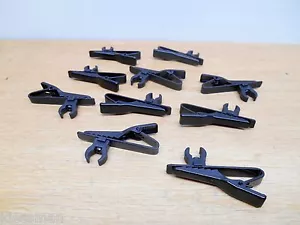 10er-Pack Lavalier Mikrofonclip, schwarz Metall 1-1/2 Zoll L x 5/8 Zoll B x 1/4 Zoll H - Bild 1 von 1
