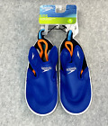 Speedo Kids/Toddler Hybrid Water Shoes Royal Blue/Orange, Size M Medium 7-8