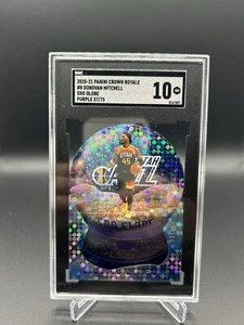 2020-21 Crown Royale Donovan Mitchell Sno Globe Purple #/75 SGC 10 Jazz - Picture 1 of 2