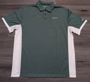 Nike Herren grün weiß Sea Island Tour Performance Dri Fit Golf Polo Größe XL - Bild 1 von 7