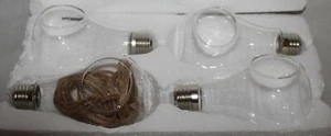 4 Pack Light Bulbs Hanging Glass Plant Terrarium Vase Succulent Decor  Planter  - Picture 1 of 8