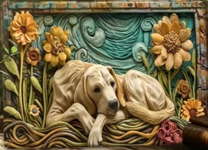 Vintage Look Aluminum Metal Sign 8” X 12” Labrador Retriever. Perfect Anywhere! - Picture 1 of 9