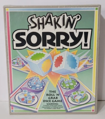 Shakin' Sorry Dice Game VTG 1992 Parker Brothers NEW SEALED No. 40050 - Image 1 of 4
