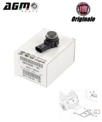SENSORE PARCHEGGIO POSTERIORE ORIGINALE FIAT 500X L JEEP RENEGADE 53395988 - Immagine 1 di 4