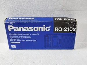 Vintage Panasonic RQ-2102 SlimLine Tape Cassette Recorder with Power Cord - Picture 1 of 2