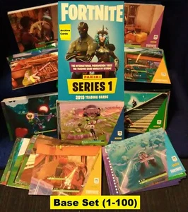 2019 Panini Fortnite Common Card Set (1-100) + Green & Blue Wrappers - Bild 1 von 2