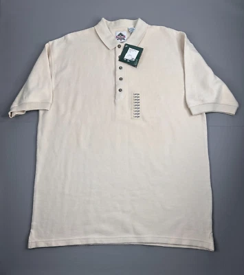 Nueva camisa polo de golf Reebok vintage para hombre grande calce alto tostada años 90 Foto 1 de 4