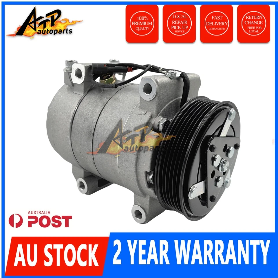 A/C AC COMPRESSOR FOR HOLDEN RA RODEO V6 3.5L 6VE1 2003-2006 DELPHI - image 1 of 4