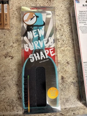 Onyx Professional XL Curved Foot File Grit SMALL BUSINESS CAT LADY🍏🐈‍⬛🍎 - Image 1 of 2