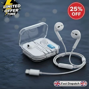 FÜR Apple Kopfhörer OHRHÖRER Kabelgebunden OHRHÖRER FÜR iPhone 14 13 11 X XS MAX XR UK - Bild 1 von 12