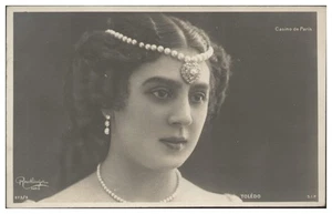 XX1673/ Frau mit Haarschmuck  Reutlinger Foto AK - Toledo - Casino de Paris  - Picture 1 of 2