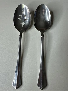 Oneida Julliard Edelstahl 8-1/2" Servierlöffel - 2er Set - Bild 1 von 10