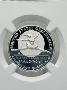 2023 S Silver 25c Maria Tallchief Cameo PF 69 Ultra NGC Limited Edition Set ๐บ๐ธ - Picture 1 of 4