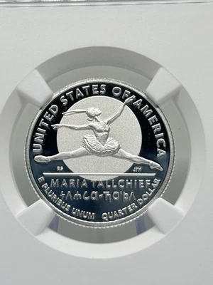 2023 S Silver 25c Maria Tallchief Cameo PF 69 Ultra NGC Limited Edition Set 🇺🇸 - Image 1 of 4