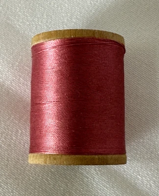VTG Silk Thread RICHARDSON Rose Pink Fly Fishing Tying Wood Spool FULL Wooden - Image 1 of 3