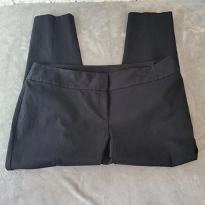 Alfani Womens Pants 24W Plus Straight Leg Black Cotton Blend Zip Fly Career - Picture 1 of 9