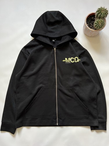 Felpa con cappuccio e zip SS15 Alexander McQueen nera XLarge