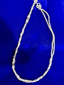 Vintage 14KT Gold Italy AURAFINI Rope Chain Necklace – 1.73g – 18” - Picture 1 of 9