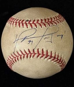 David Ortiz Autographed Baseball Game Used? Hall of Fame Boston Red Sox JSA COA - Picture 1 of 2