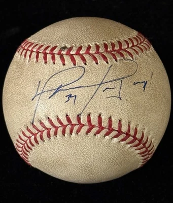 David Ortiz Autographed Baseball Game Used? Hall of Fame Boston Red Sox JSA COA - Image 1 of 2