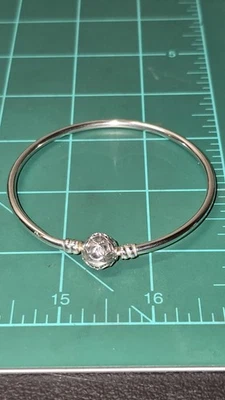 Pandora Sterling Silver Bangel Bracelet Celebration Of Love Bracelet - Image 1 of 4