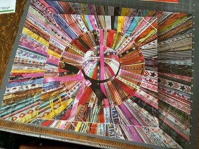 COMPLETE Vtg APC American Publishing Company PRETTY FANCY 551 Puzzle Ribbons Hat - Image 1 of 3