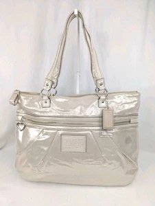 Neu mit Etikett SELTEN COACH POPPY *defekt* große Beuteltasche champagner metallic gold #H1281-F20441 - Bild 1 von 20