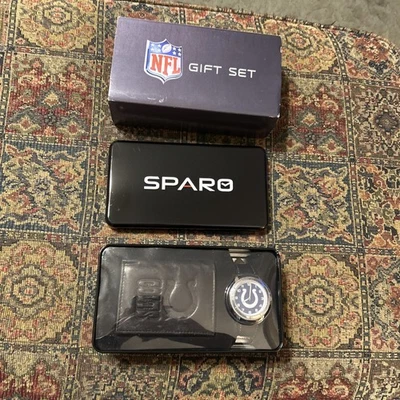 Juego de regalo de reloj y billetera oficial NFL Sparo Indianapolis Colts - cuero Foto 1 de 4