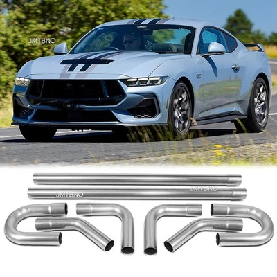 8XStainless Steel Straight Bend Custom Mandrel Exhaust Pipe DIY For Ford Mustang - Image 1 of 4