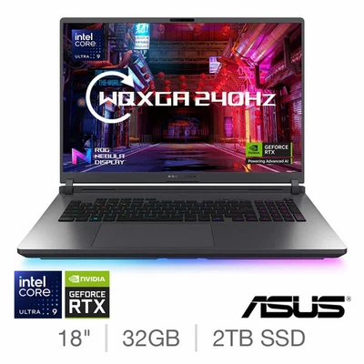 ASUS ROG Strix G18 Gaming Laptop Ultra 9 32GB 2TB SSD RTX 5080 18 Inch Warranty - Image 1 of 4