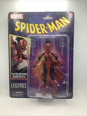 Figura de acción Elektra Natchios 6" Spider-Man serie retro Marvel Legends nueva con etiquetas Foto 1 de 2